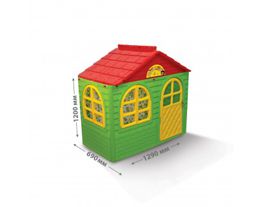 Дитячий ігровий будиночок для вулиці Doloni (02550/13) Зелено-червоний