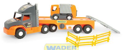 Тягач Super Tech Truck Wader з сміттєвозом (36730)