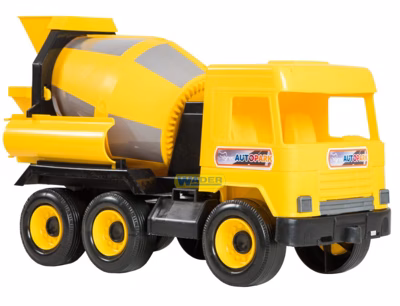 Бетономішалка Middle Truck в коробці (39493) жовта