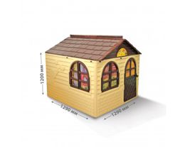 Будиночок дитячий зі шторками Doloni (02550/) Бежево-коричневий