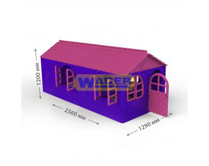 Домик со шторками Doloni ( 02550/20) мега большой Фиолетово-розовый