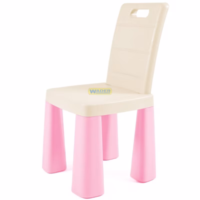 Детский стол и стул с накладкой для игры + 2 набора конструкторов. Doloni 04660/11 Розово-бежевий