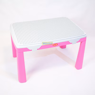 Детский стол и стул с накладкой для игры + 2 набора конструкторов. Doloni 04660/3