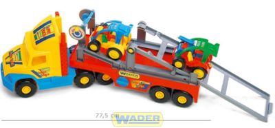 Эвакуатор Super Truck Wader с легковым авто (36630)
