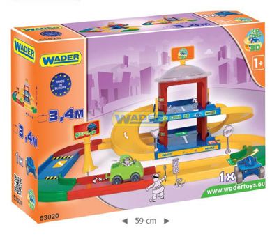 Гараж Kid Cars 3D Wader (53020) 2 этажа с дорогой 3,4 м