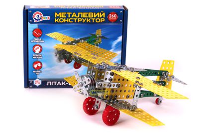 Конструктор металлический Технок Самолет-биплан (4791)