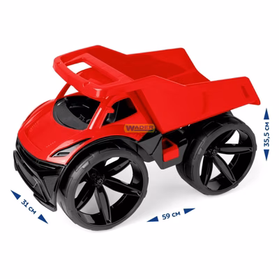 Maximus самосвал Wader  красный 64000