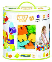 Мои первые кубики 100 шт в сумке Baby Blocks Wader (41420)