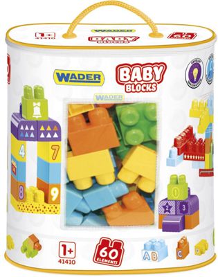Мои первые кубики 60 шт в сумке Baby Blocks Wader (41410)