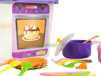 Набір іграшкового посуду столовий Ромашка з плитою 25 елементів