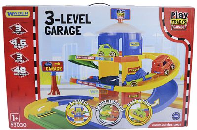 Play Tracks Garage детский паркинг 3 этажа с дорогой 4,6 метра Wader (53030)