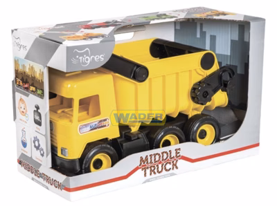 Самоскид Middle Truck в коробке (39490) жовтий